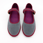 Women's Round Toe Mary Jane Ballet Flats with Buckle Strap – Suede-Look Everyday Flats