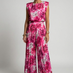 Women's Elegant Pleated Jumpsuit – Dressy One-Piece for Weddings, Evening Events & Parties
