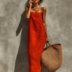 Women's Lightweight Summer Maxi Dress – Easy Casual Dress for Beach, Holidays & Brunch
