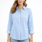 Women's Relaxed Fit Long Sleeve Button Down Shirt – Classic Collared Shirt for Work & Weekend