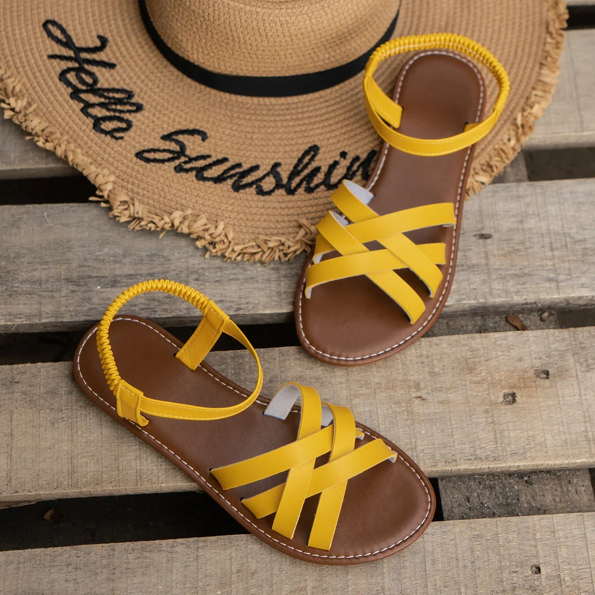 Women's Cushioned Comfort Sandals – Supportive Everyday Walking Sandals for Summer & Travel
