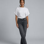 Women's Cropped Ruched Top with Wide Short Sleeves – Round-Neck Relaxed Summer Top