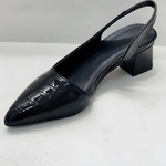 Women's Slingback Pumps with Pointed Toe & Low Block Heel – Work & Evening Shoes