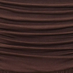 Women's Strapless Pleated Maxi Dress with Ruched Bodice – Brown Summer Occasion Dress