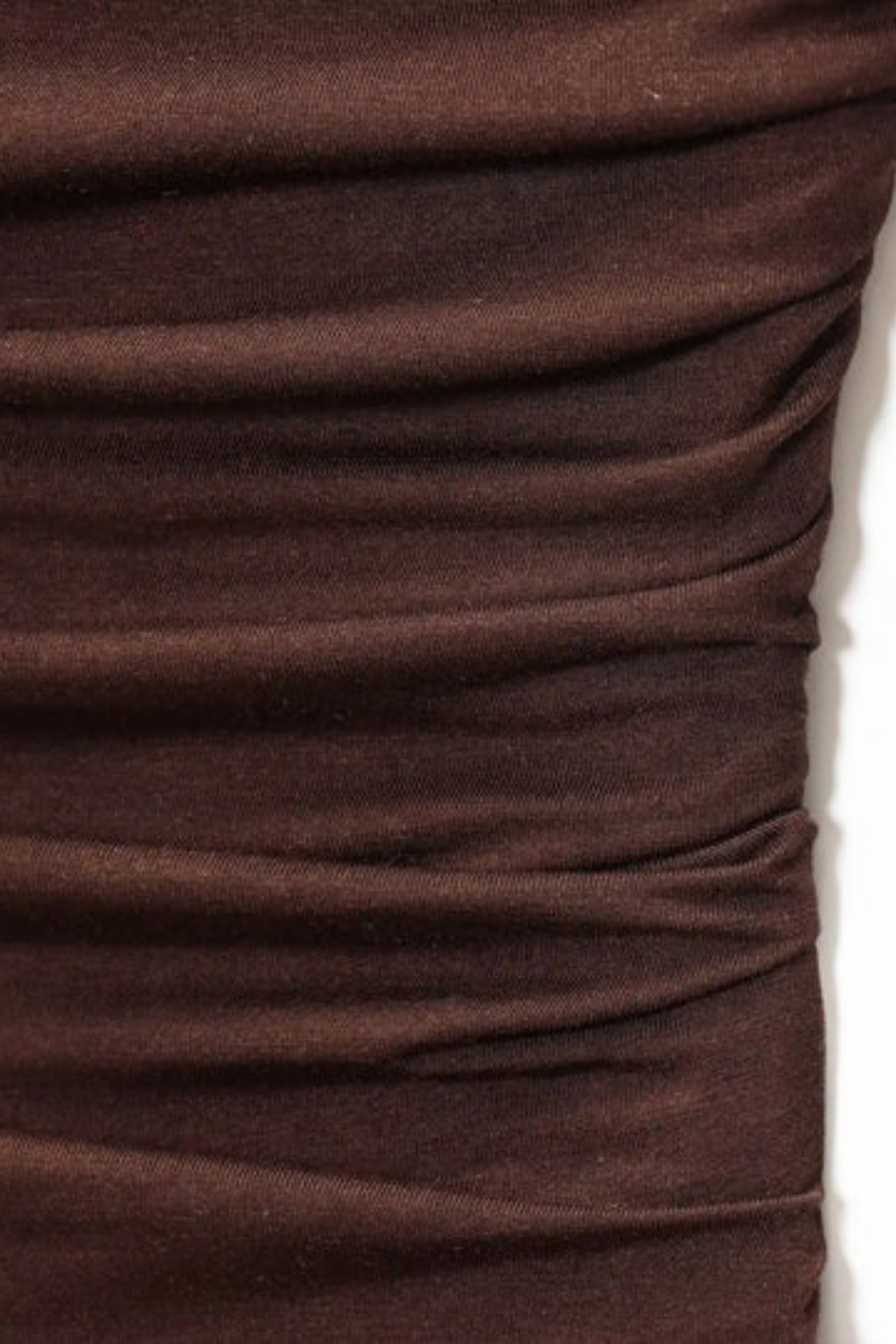 Women's Strapless Pleated Maxi Dress with Ruched Bodice – Brown Summer Occasion Dress