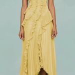 Women's Halter Neck Backless Ruffle Maxi Dress – Sleeveless Wedding Guest & Summer Event Dress