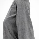 Women's Pleated Wide Leg Work Pants – High Waist Tailored Pants with Belt