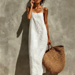 Women's Lightweight Summer Maxi Dress – Easy Casual Dress for Beach, Holidays & Brunch
