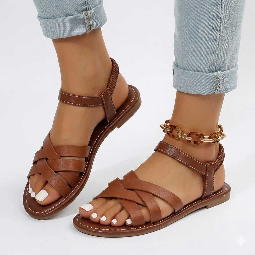 Women's Cushioned Comfort Sandals – Supportive Everyday Walking Sandals for Summer & Travel