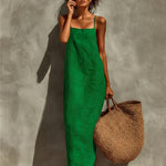 Women's Lightweight Summer Maxi Dress – Easy Casual Dress for Beach, Holidays & Brunch
