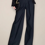 Women's High-Waisted Wide Leg Pants – Full-Length Tailored Pants for Office & Formal Wear