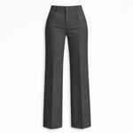 Women's High Waisted Wide Leg Pants – Lightweight Polyester Office Pants for Work & Events