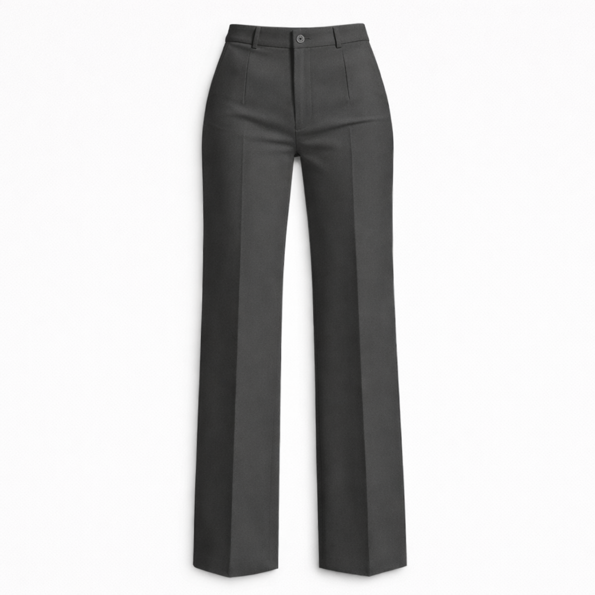 Women's High Waisted Wide Leg Pants – Lightweight Polyester Office Pants for Work & Events