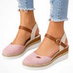 Women's Closed-Toe Espadrille Wedges with Ankle Strap – Buckle Wedge Sandals for Summer