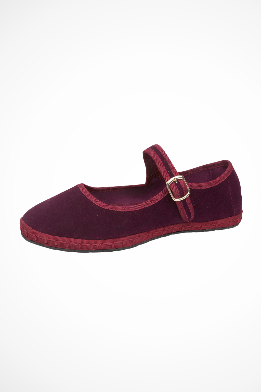 Women's Round Toe Mary Jane Ballet Flats with Buckle Strap – Suede-Look Everyday Flats