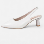 Women's Pointed Toe Slingback Kitten Heels – Low Heel Court Shoes for Work and Occasions