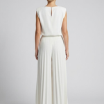 Women's Elegant Pleated Jumpsuit – Dressy One-Piece for Weddings, Evening Events & Parties
