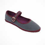 Women's Round Toe Mary Jane Ballet Flats with Buckle Strap – Suede-Look Everyday Flats