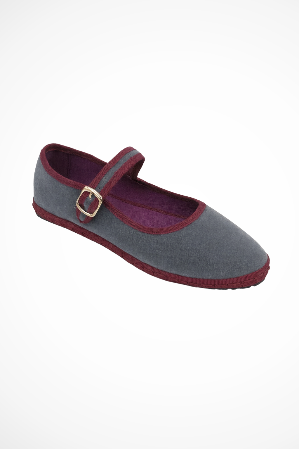 Women's Round Toe Mary Jane Ballet Flats with Buckle Strap – Suede-Look Everyday Flats