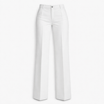 Women's High Waisted Wide Leg Pants – Lightweight Polyester Office Pants for Work & Events