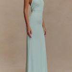 Women's Halter Neck Twist Knot Bodycon Maxi Dress – Open Back Wedding Guest & Formal Dress