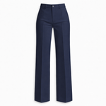 Women's High Waisted Wide Leg Pants – Lightweight Polyester Office Pants for Work & Events