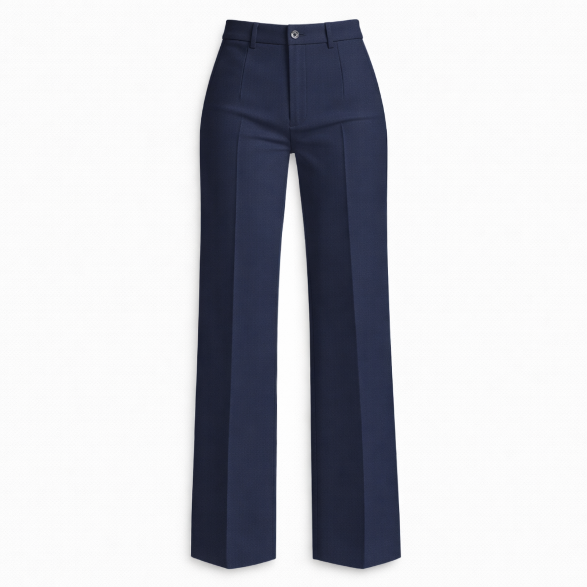 Women's High Waisted Wide Leg Pants – Lightweight Polyester Office Pants for Work & Events