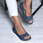 Women's Open Toe Strappy Sandals with Cushioned Insole – Comfortable Summer Sandals