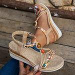 Women's Bohemian Beaded Sandals – Boho Summer Sandals for Beach, Holidays & Festivals