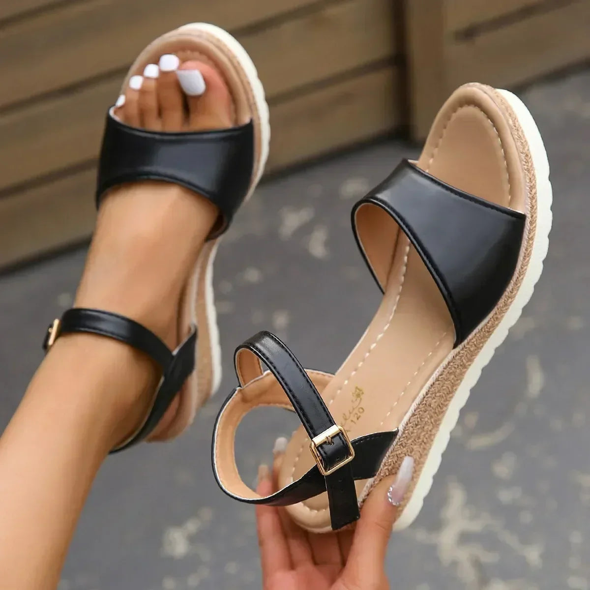 Women's Platform Wedge Sandals – Elevated Summer Sandals for Beach Days, Brunch & Holidays