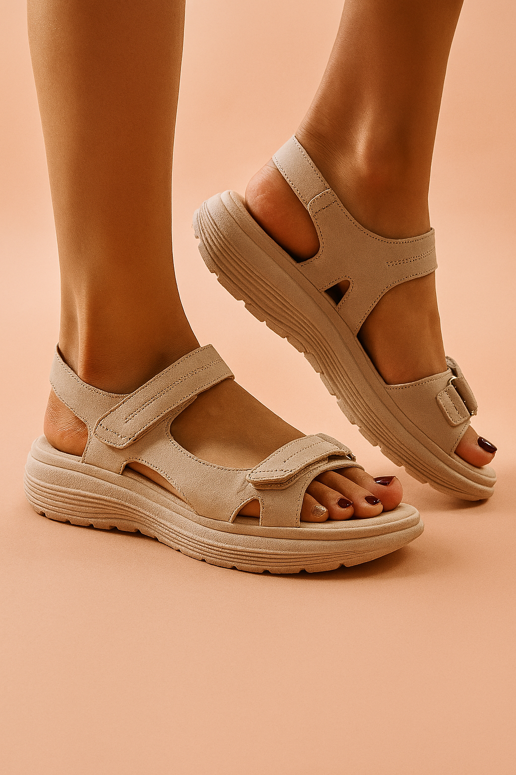 Women's Sport Sandals with Adjustable Straps & Cushioned Thick Sole – Lightweight Walking Sandals