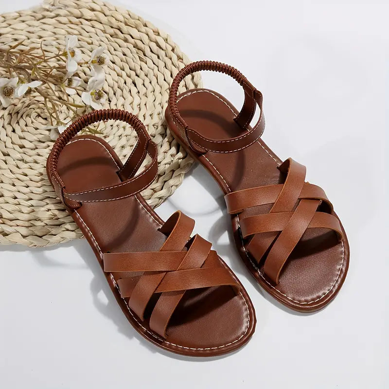 Women's Cushioned Comfort Sandals – Supportive Everyday Walking Sandals for Summer & Travel