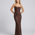 Women's Sweetheart Neck Corset Maxi Dress with Floral Appliqué and Lace-Up Back – Formal Occasion