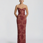 Women's Lace Corset Maxi Dress – Elegant Evening, Formal & Wedding Guest Dress