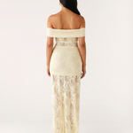 Women's Lace Evening Maxi Dress – Elegant Floor-Length Gown for Weddings, Formals & Galas