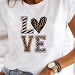 Women's Printed Graphic T-Shirt – Comfortable Fit Casual Everyday Tee with Fun Prints