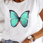 Women's Printed Graphic T-Shirt – Comfortable Fit Casual Everyday Tee with Fun Prints