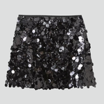 Women's Fitted Sequin Skirt with Lining – Sparkly Party and Evening Skirt