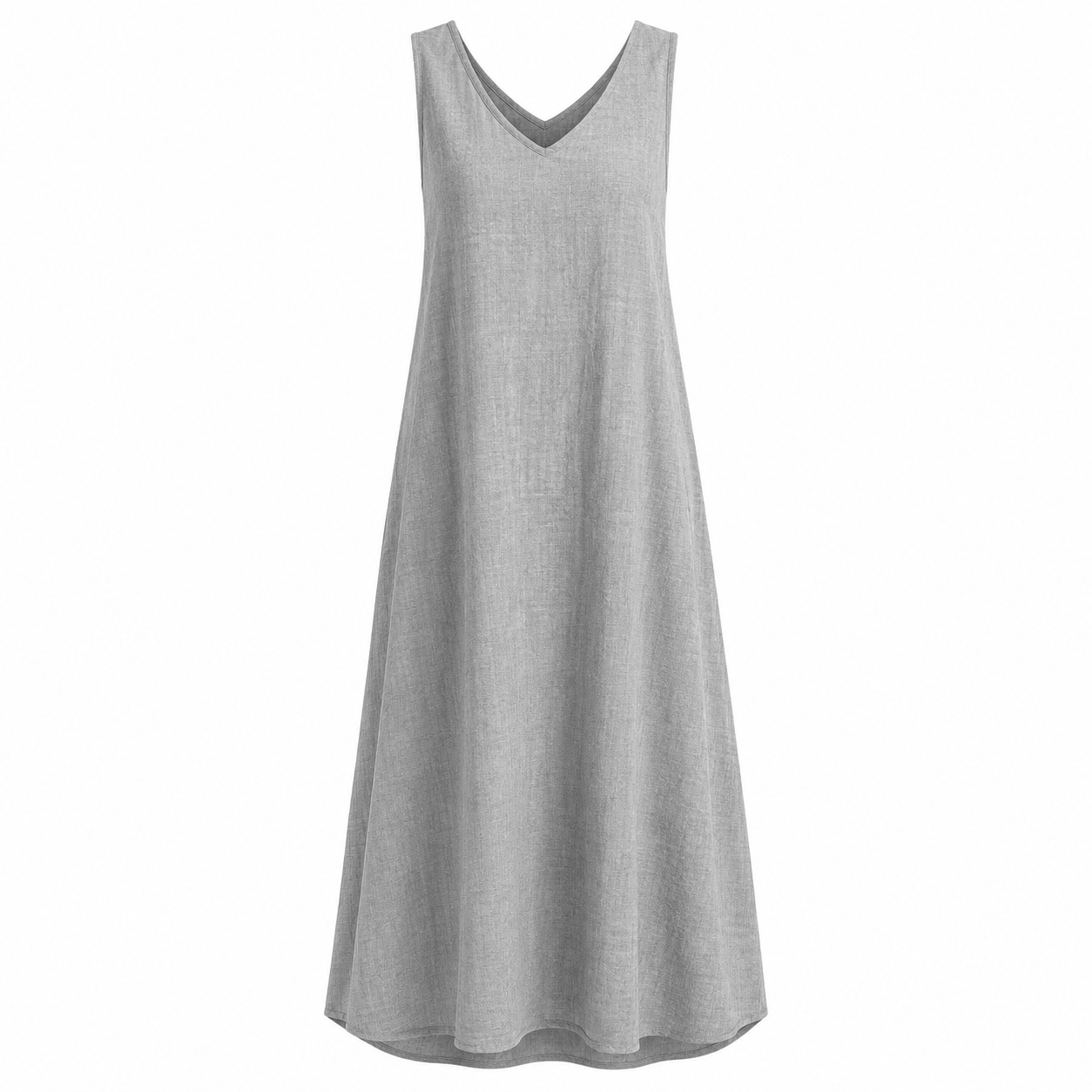 Women's Linen-Look Maxi Dress – Relaxed Flowing Summer Dress for Beach, Holiday & Everyday