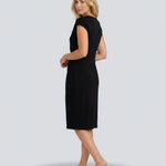 Women's Ruched Waist Midi Dress – Elegant Occasion, Work Function and Wedding Guest Dress