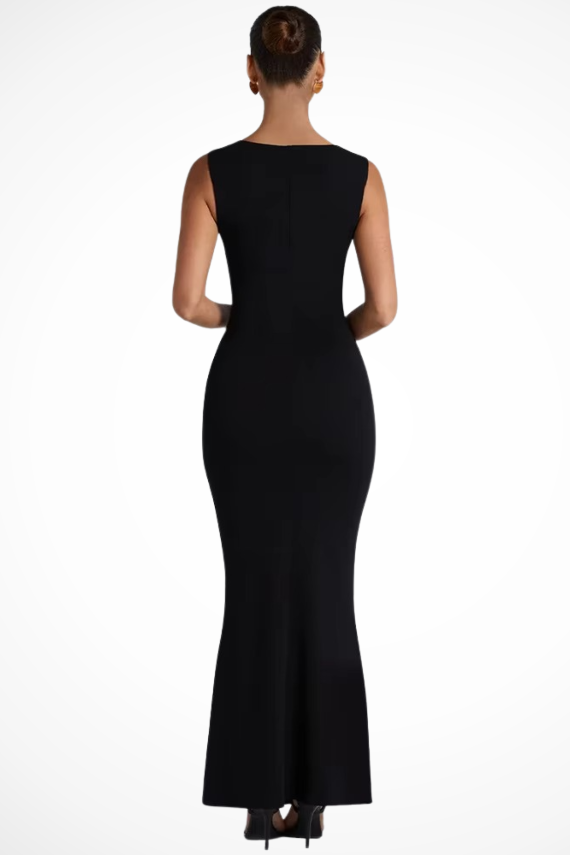 Women's Sculpted Maxi Dress – Elegant Long Dress for Evening Events, Weddings & Occasions
