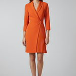 Women's Notched Collar Blazer Dress – Long Sleeve Tailored Dress for Work & Occasions