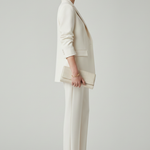 Women's Blazer & Straight-Leg Pants Set – Tailored Two-Piece Suit for Work, Events & Occasions