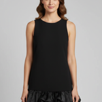 Women's Sleeveless Ruffle Mini Dress with Fitted Waist – Layered Summer Party Dress