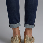 Women's Glitter Slip-On Wedge Loafers with Almond Toe – Comfort Shoes for Everyday Wear
