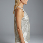 Women's Sleeveless Round Neck Halter Top – Fitted Polyester Blend Summer Top