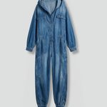 Women's Hooded Long Sleeve Jumpsuit with Side Pockets – Relaxed Casual One-Piece