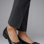 Women's PU Leather Ballet Flats with Cushioned Insole – Slip-On Comfort Shoes for Work & Everyday