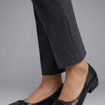 Women's PU Leather Ballet Flats with Cushioned Insole – Slip-On Comfort Shoes for Work & Everyday