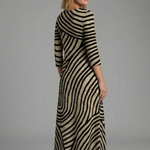 Women's Maxi Dress with V-Neck, Short Sleeves & Pockets – Abstract Print Summer Dress